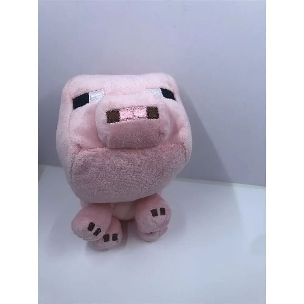 Minecraft Mojang 6” Pink Pig Plush Stuffed Animal